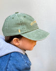 casquette-en-coton-delave-pour-bebe-kaki-petite-crapule-milinane