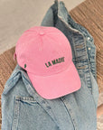 casquette-pour-femme-rose-en-twill-delave-la-madre-milinane