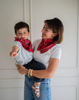 duo-foulards-petit-grand-femme-adulte-enfant-oscar-bandana-rouge-carre-blanc-milinane-matchy-matchy