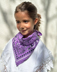 foulard-bandana-violet-pour-enfant-et-adulte-en-coton-milinane