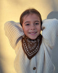 foulard-oscar-petit-adulte-enfant-bebe-marron-bandana-paisley-coton-motif-porte-milinane