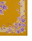 foulard-polka-moutarde-fleuri-coton-adulte-enfant-accessoire-cheveux-cou-milinane
