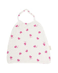 grand-bavoir-cesar-gaze-cotton-sweetheart-coeurs-rayures-rose-rouge-bebe-repas-milinane