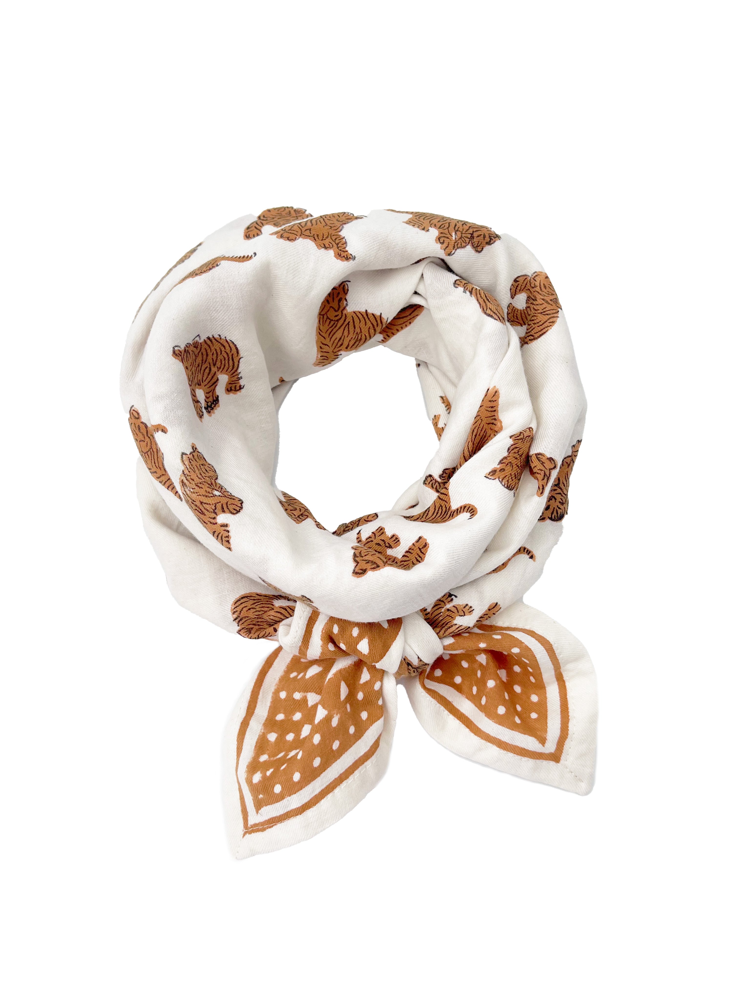 Scarf Foulard Orange Large Scarf OSCAR - Main Image