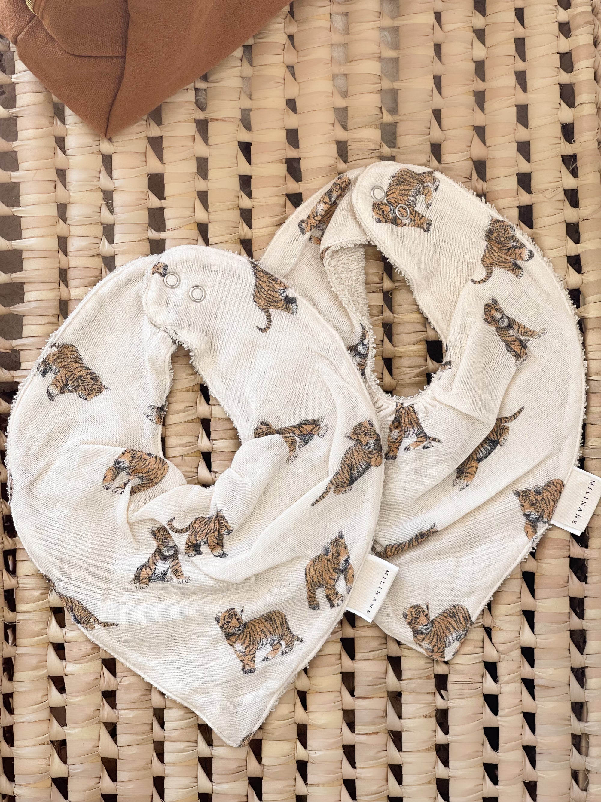Lot de 2 bavoirs bandana - MAEL