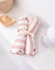lot-de-2-lange-motif-rayure-coeur-rose-en-coton-pour-bebe-milinane