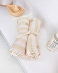 lot-de-2-langes-bebe-motif-popcorn-rayure-etoile-en-coton-milinane