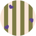 imprimé stripe and love