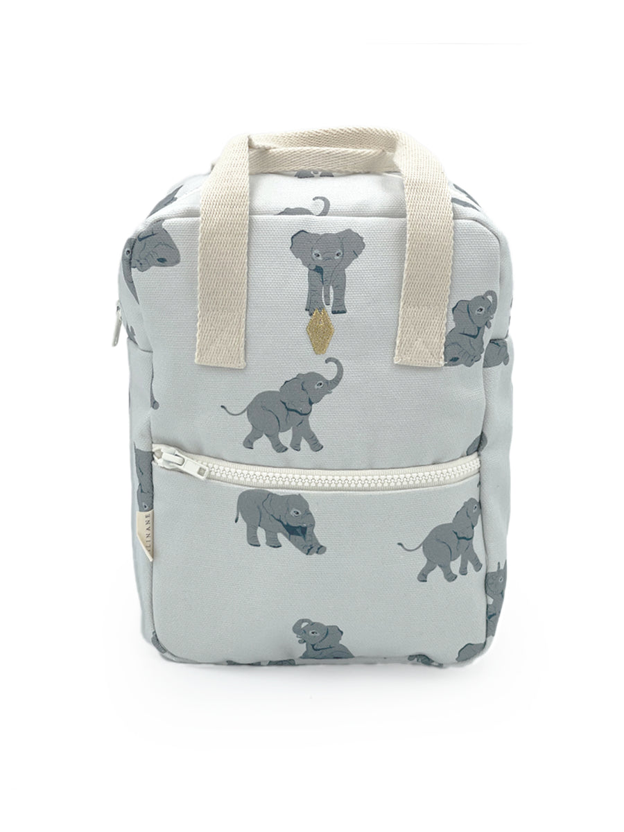 Elephant Print Baby Backpack Milinane