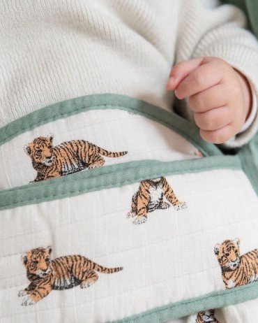 Couverture d'Emmaillotage pour bébé au motif Tigre - MILINANE
