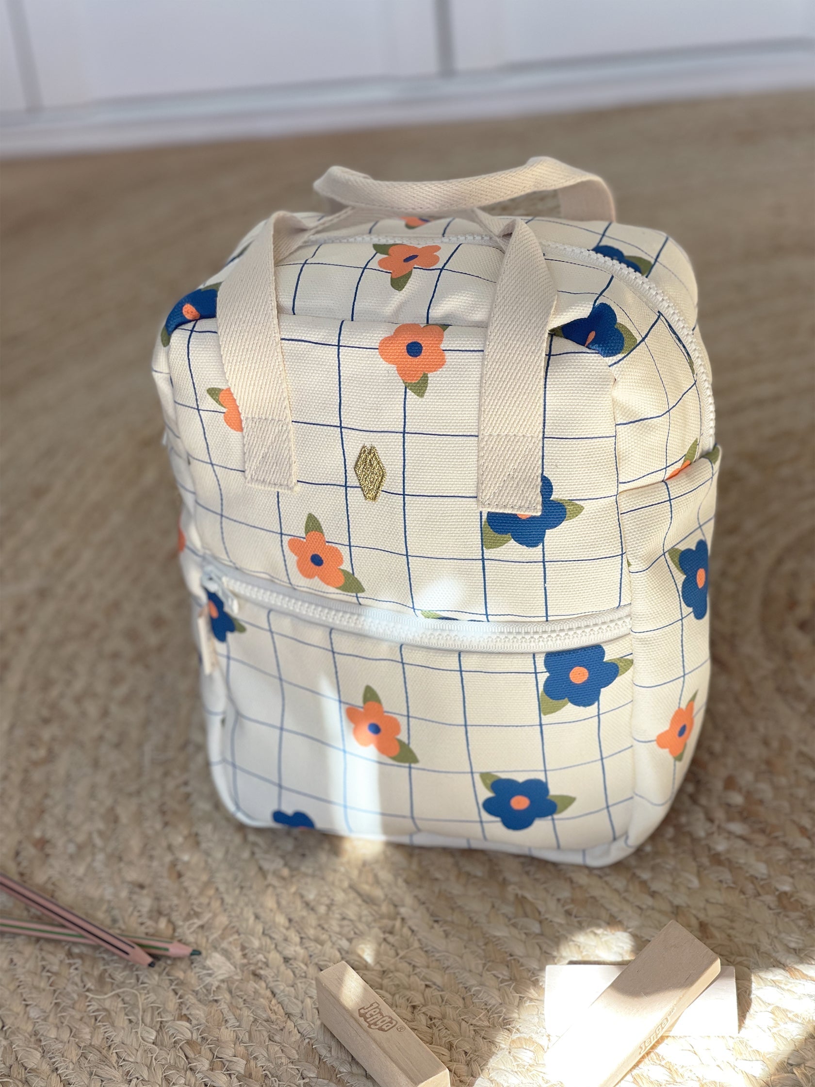 sac à dos bébé fleurs milinane