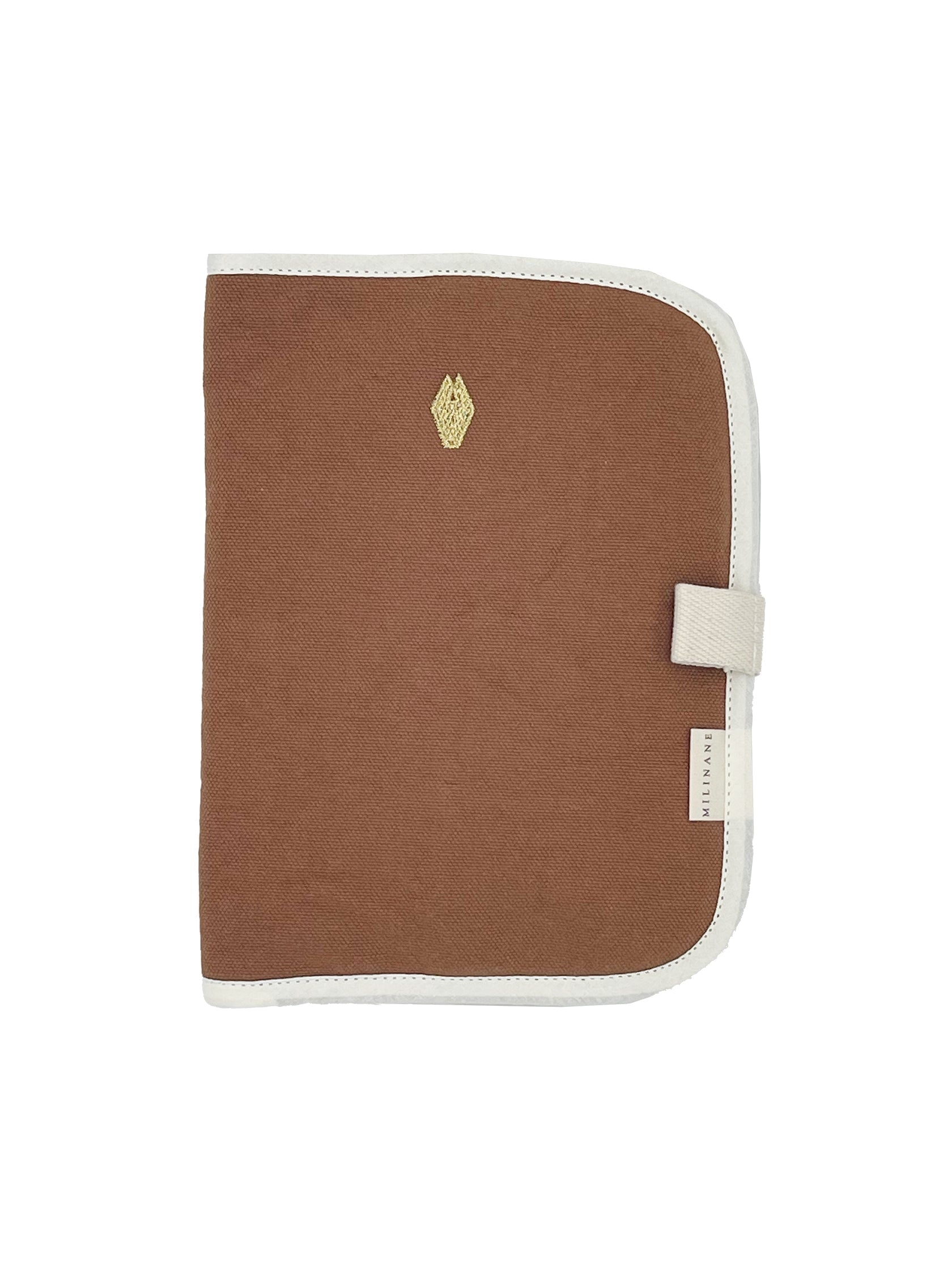 protège carnet de santé camel en coton milinane