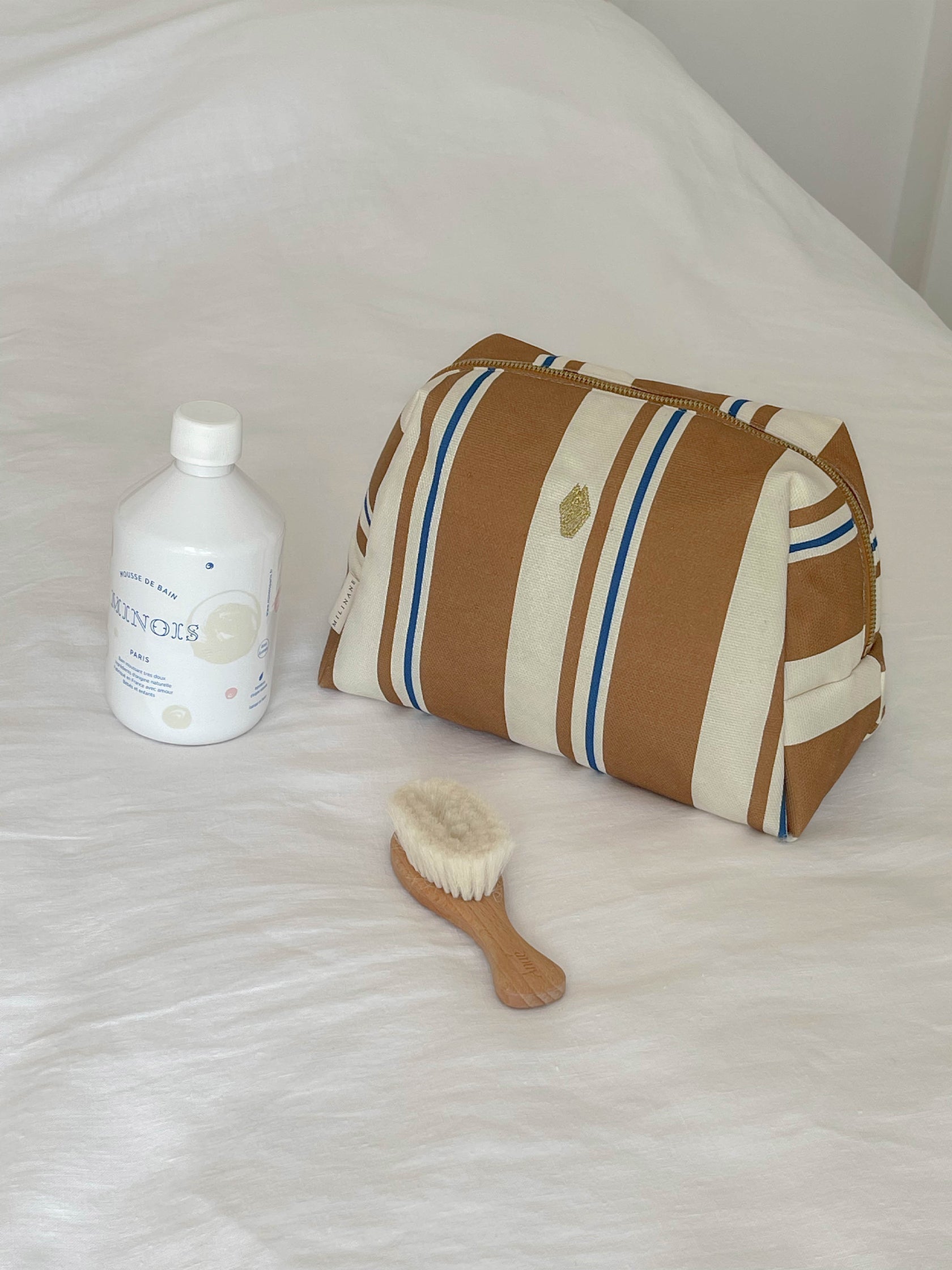 trousse de toilette bébé rayure riviera milinane