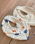 bavoir bandana fleurs pour bébé milinane