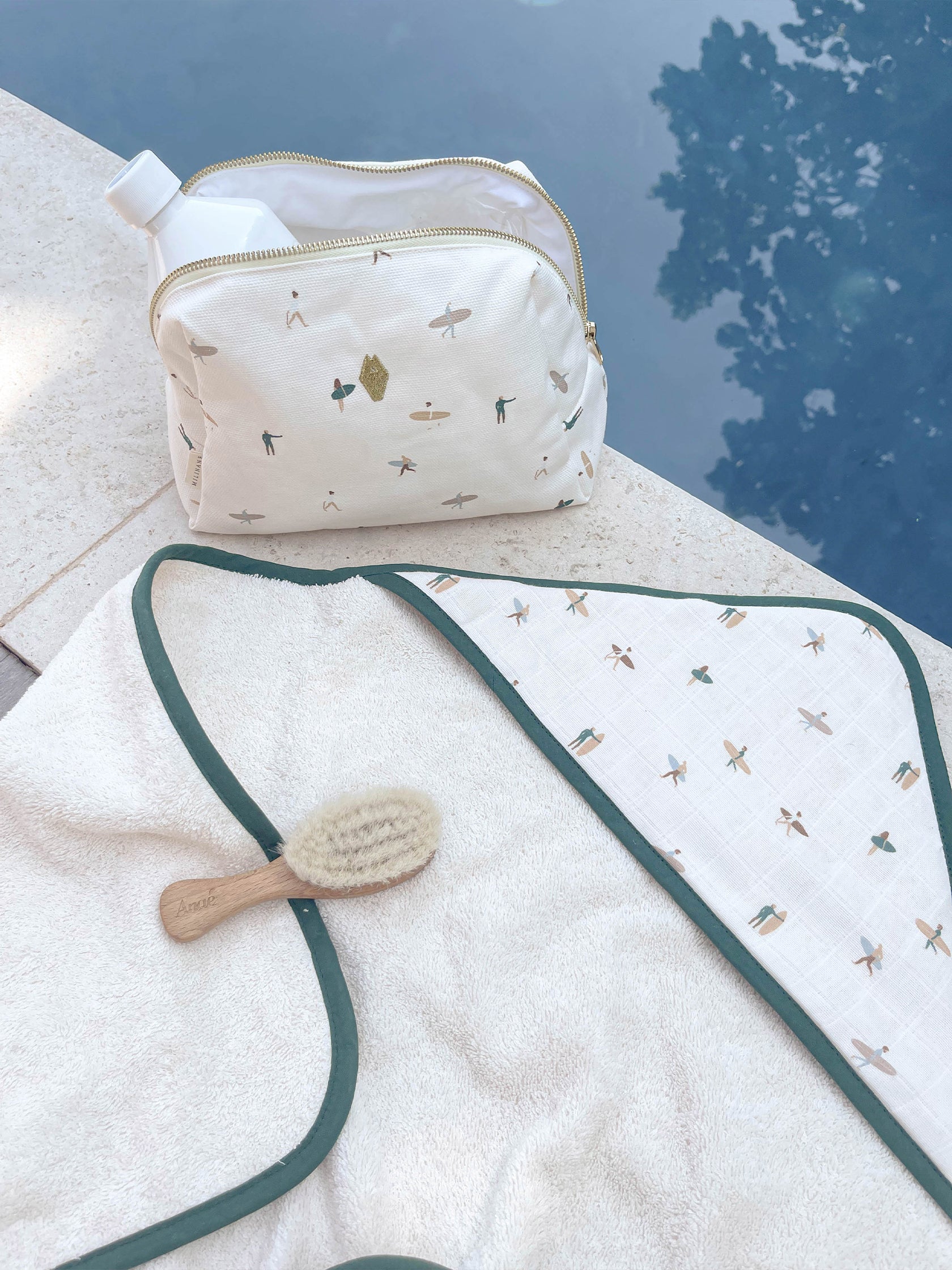 serviette de bain waikiki pour bébé milinane