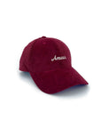 casquette Amour rouge en velours pour femme de la marque milinane