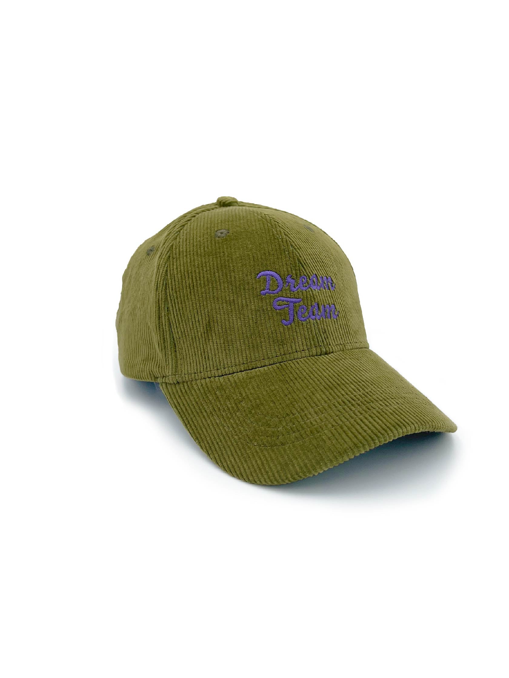 casquette vert olive en velours pour femme de la marque milinane