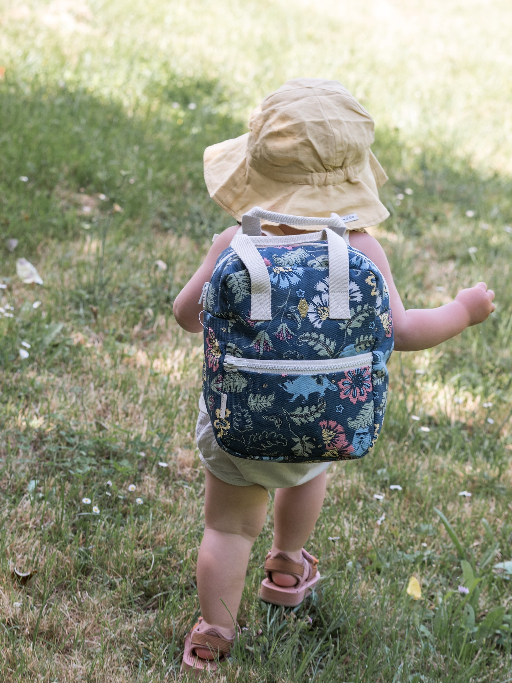 sac à dos bébé fleuri milinane