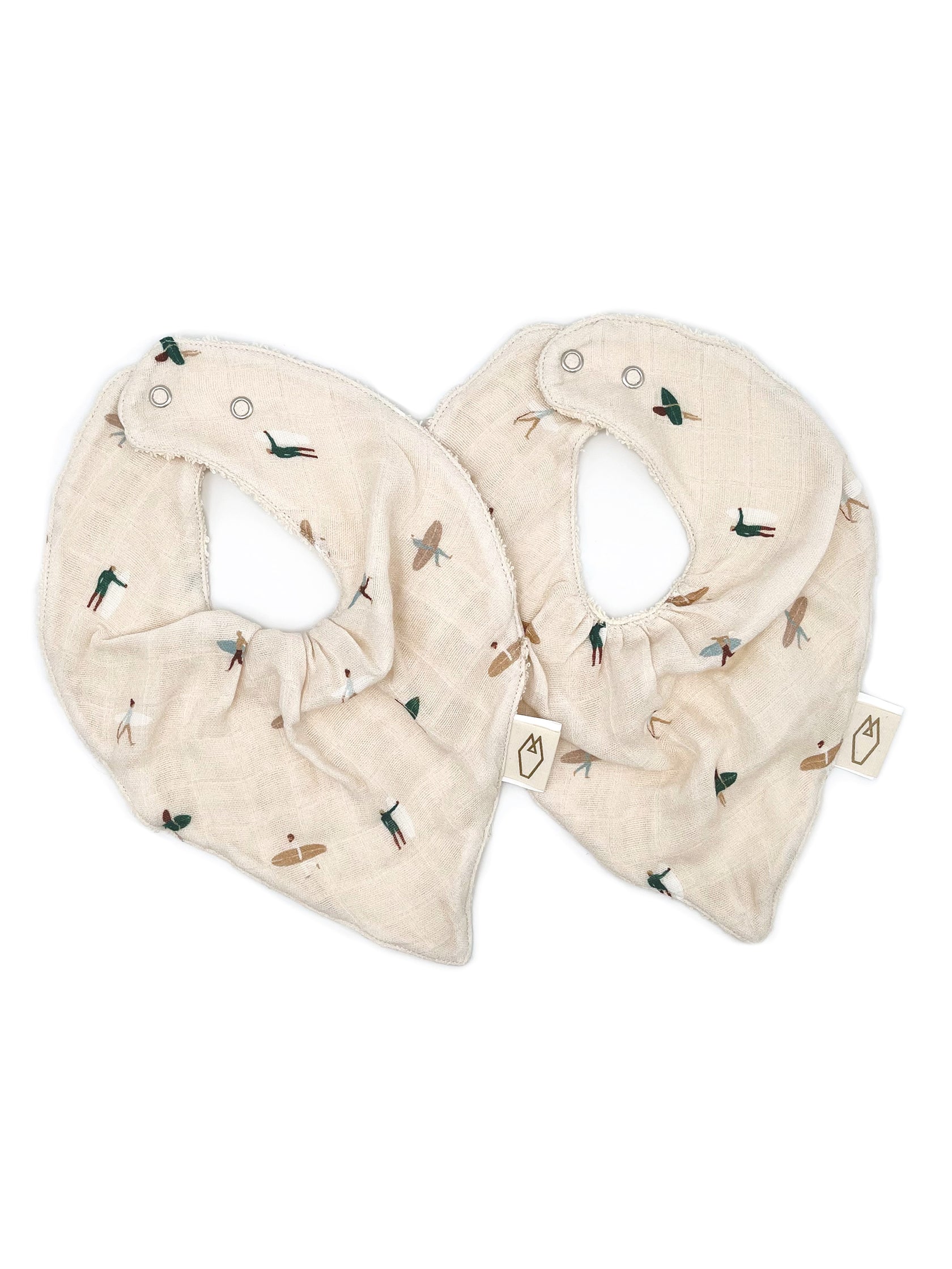 bavoir bandana pour bébé imprimé surfeur