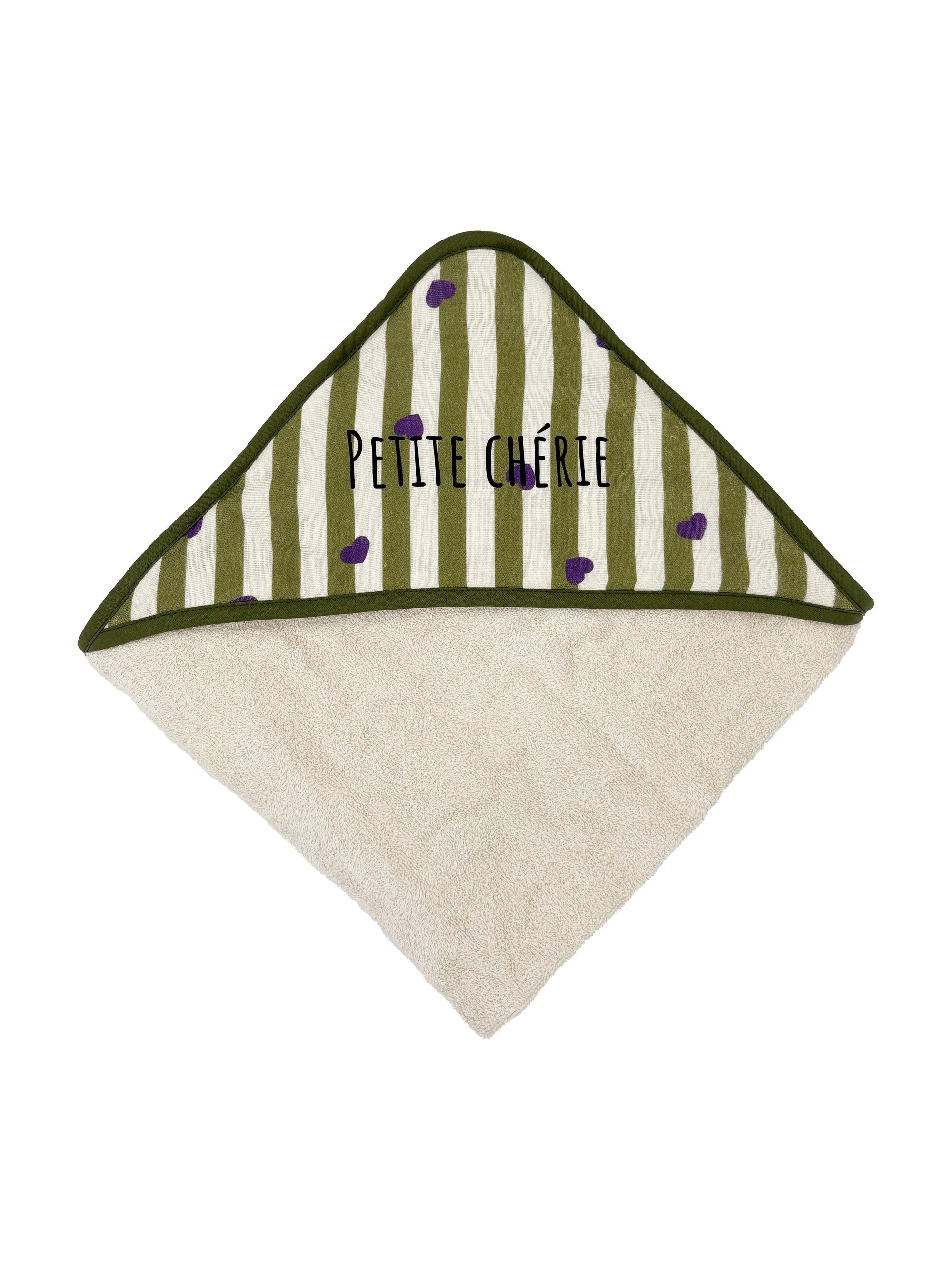 cape-de-bain-eponge-serviette-bebe-tea-stripe-and-love-rayures-coeurs-violet-vert-milinane-personnalisation