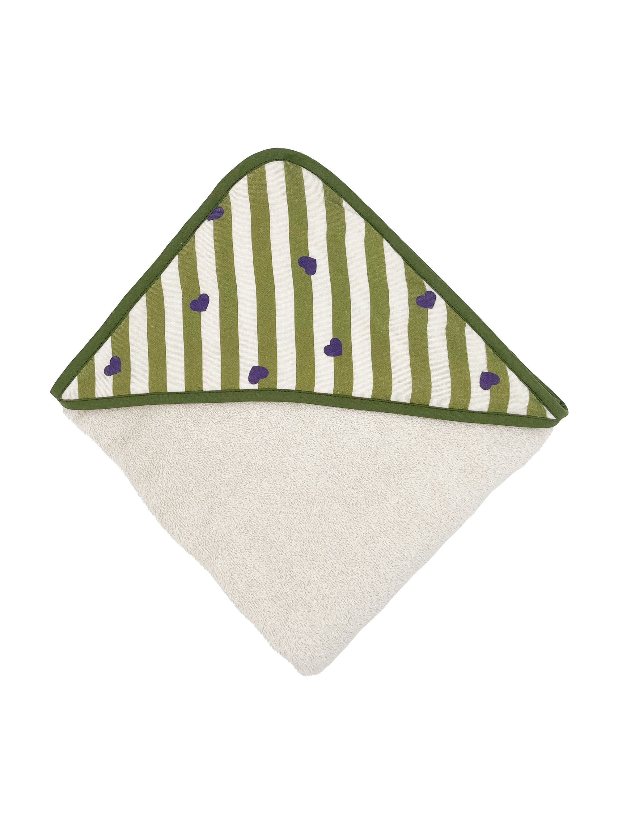 cape-de-bain-eponge-serviette-bebe-tea-stripe-and-love-rayures-coeurs-violet-vert-milinane