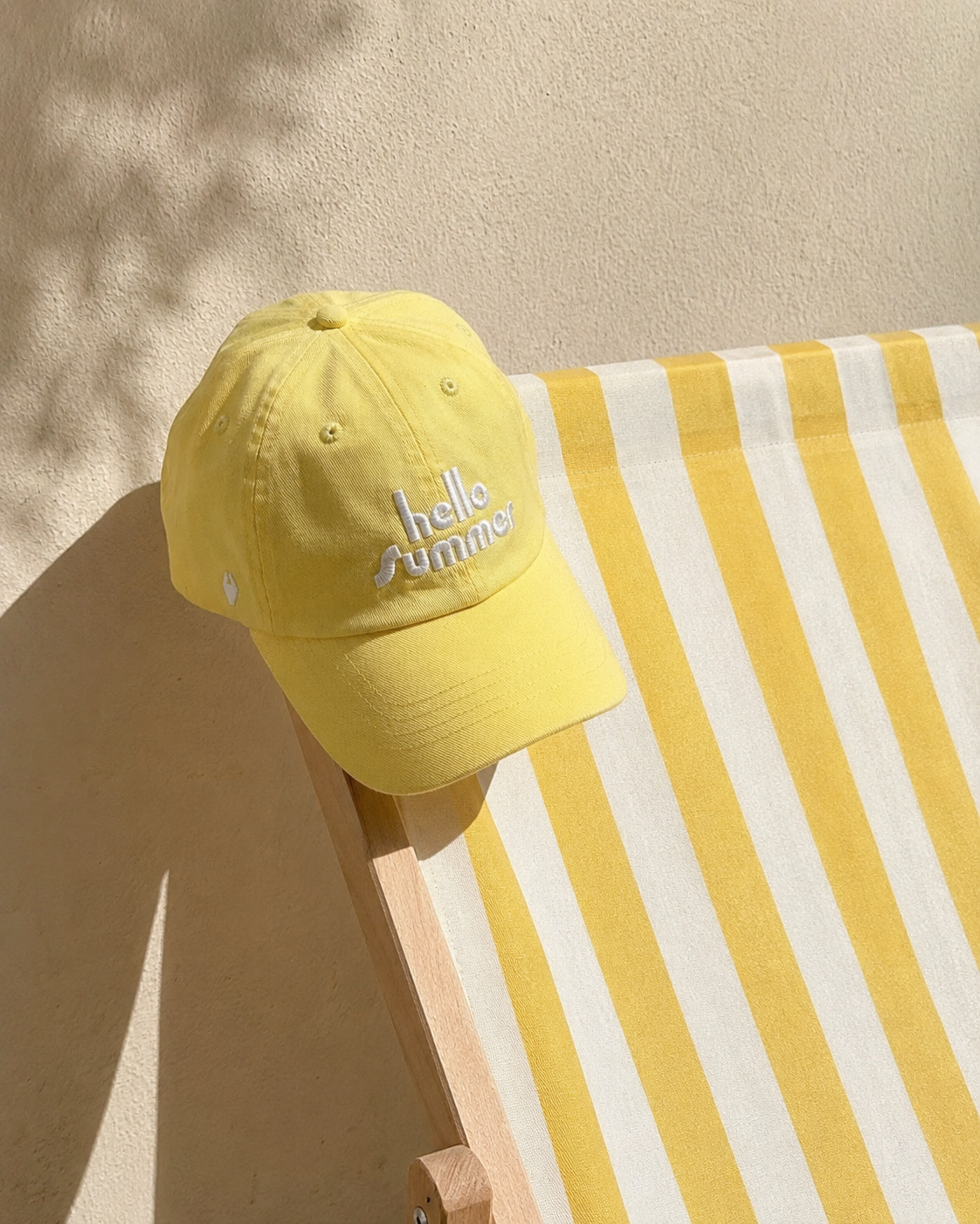 casquette-adulte-colette-hello-summer-jaune-ajustable-coton-transat-exterieur-vacances-milinane