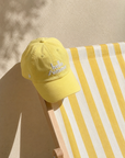 casquette-adulte-colette-hello-summer-jaune-ajustable-coton-transat-exterieur-vacances-milinane