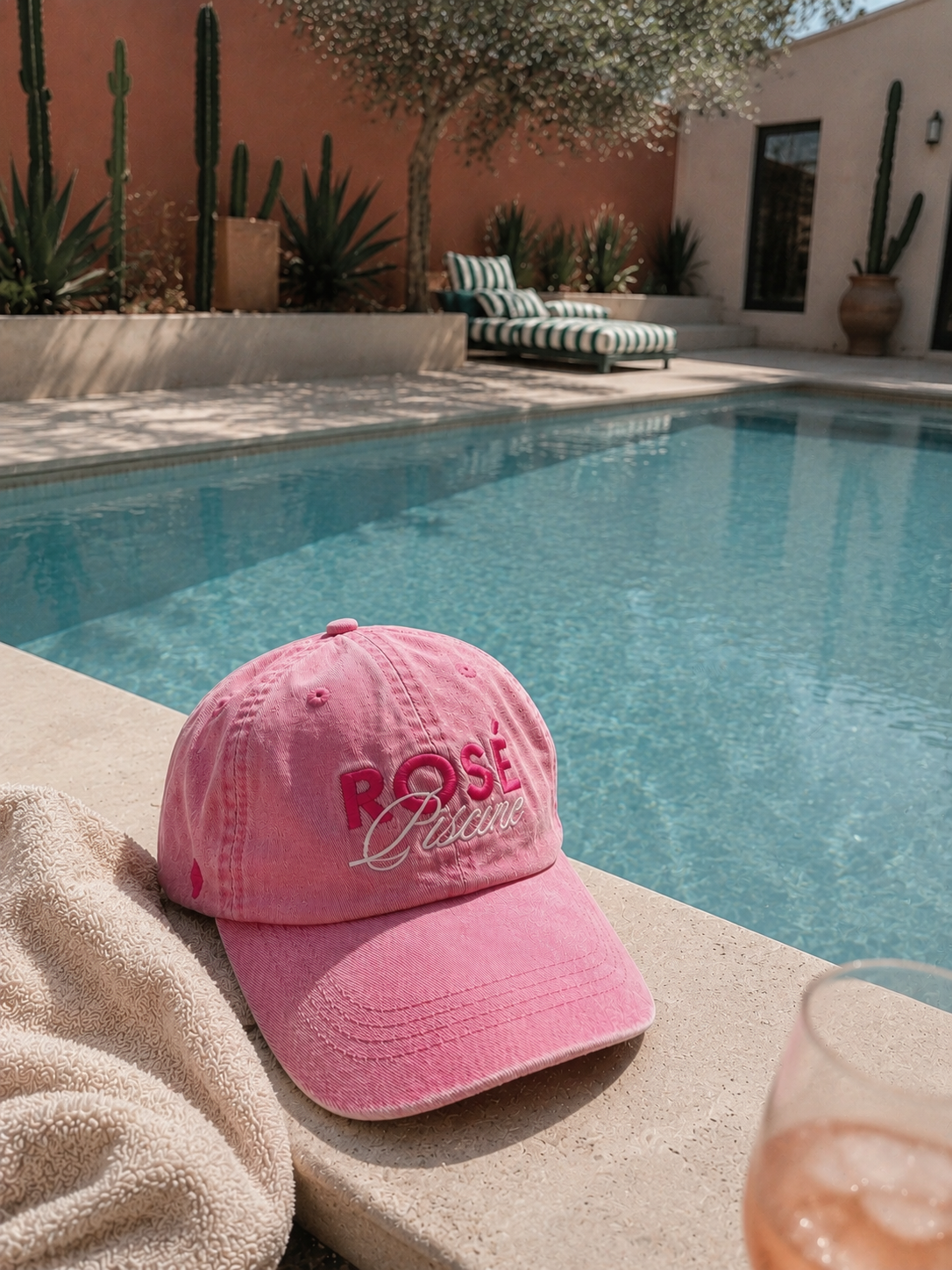 casquette-adulte-femme-rose-piscine-coton-delave-ajustable-rose-milinane
