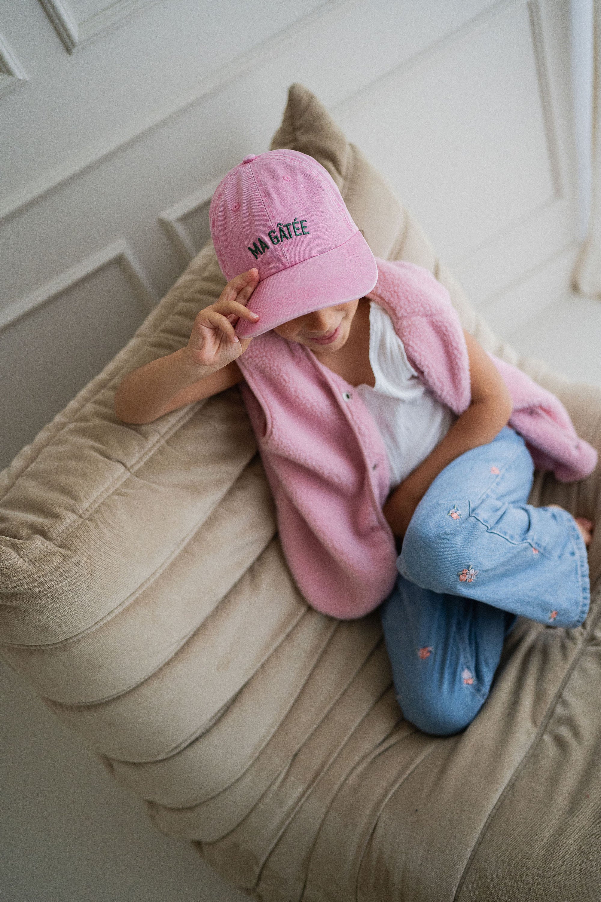 casquette-delavee-dad-cap-colette-enfant-rose-ma-gatee-vert-coton-ajustable-bebe-milinane