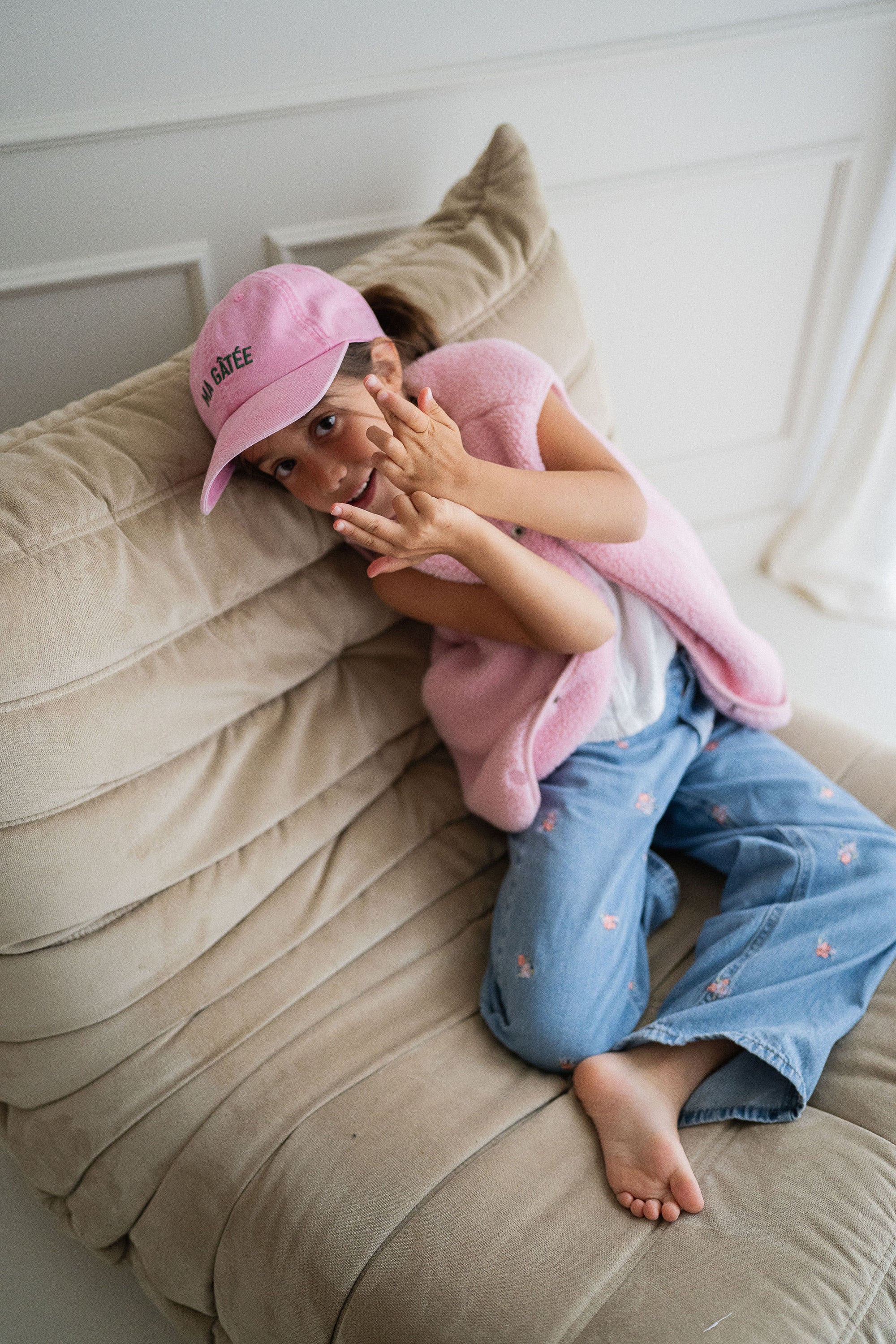 casquette-delavee-dad-cap-colette-enfant-rose-ma-gatee-vert-coton-ajustable-milinane