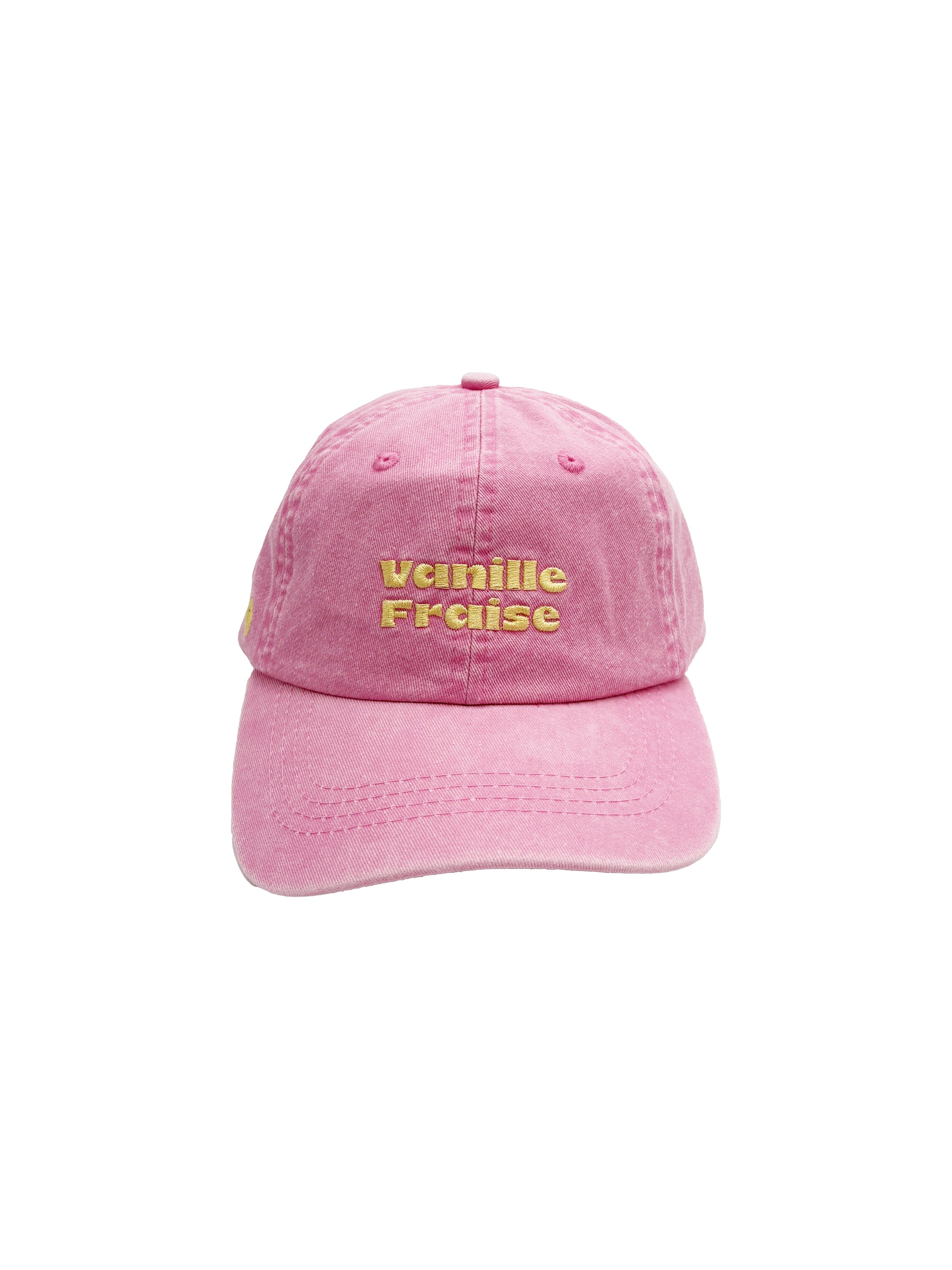 casquette-enfant-ajustable-face-rose-ete-vanille-fraise-dad-cap-milinane