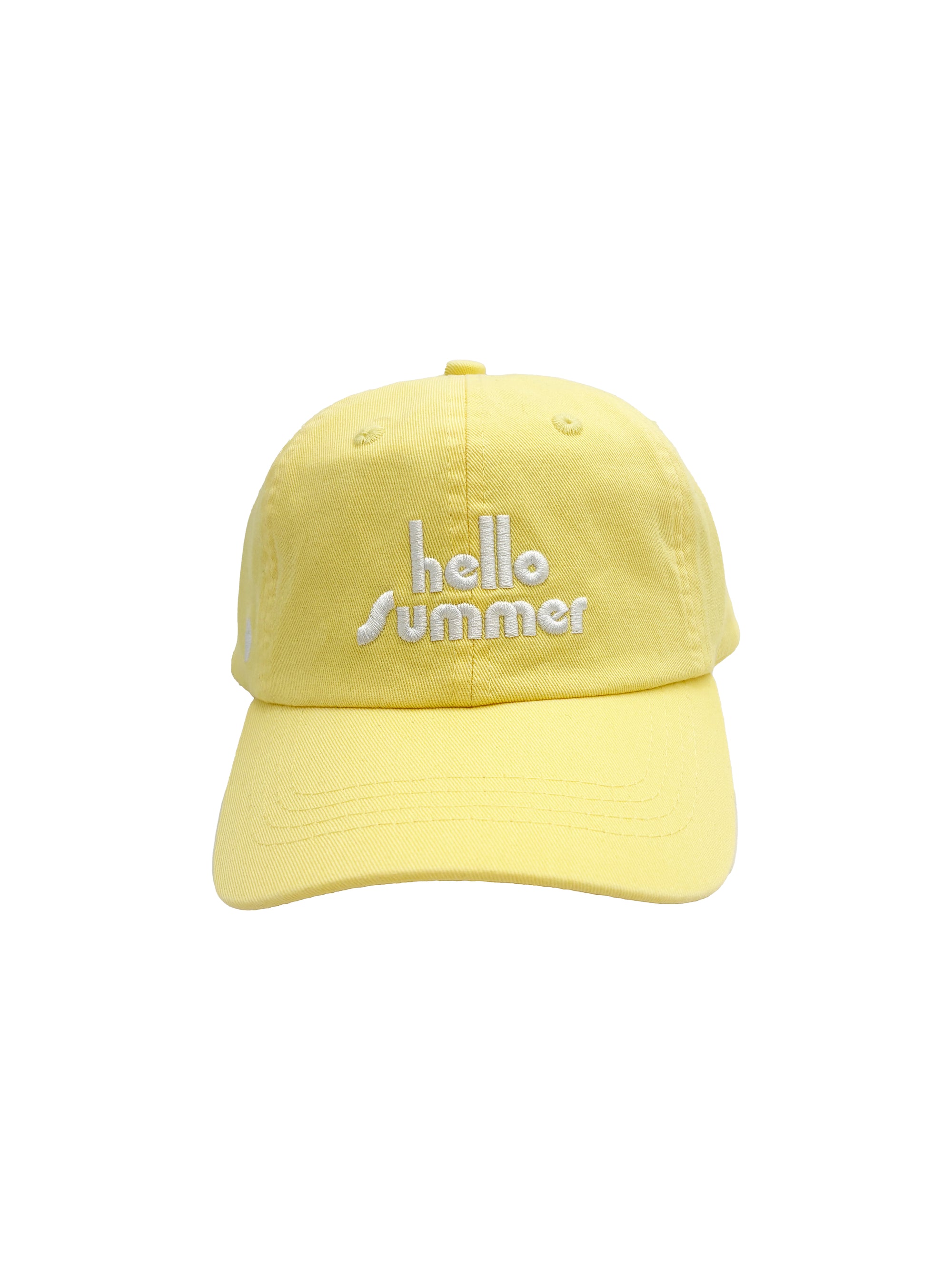 casquette-face-adulte-enfant-ajustable-jaune-ete-hello-summer-milinane
