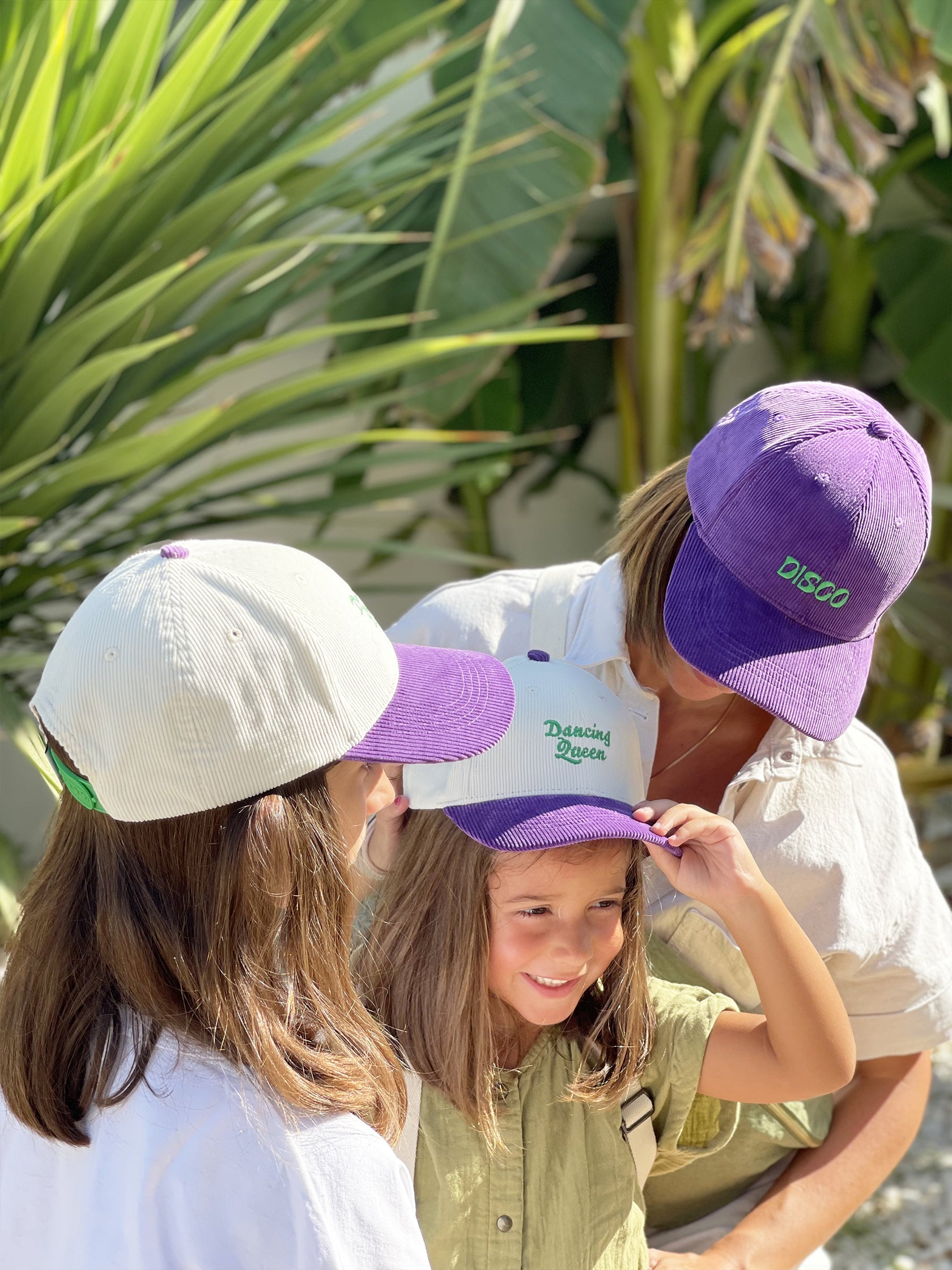 casquette hiver violette matchy maman et enfant milinane