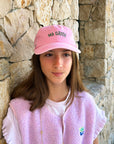 casquette-ma-gatee-enfant-rose-en-coton-delave-milinane