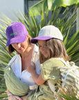 casquette-maman-enfant-adulte-colette-disco-dancing-queen-matchy-matchy-violet-vert-milinane