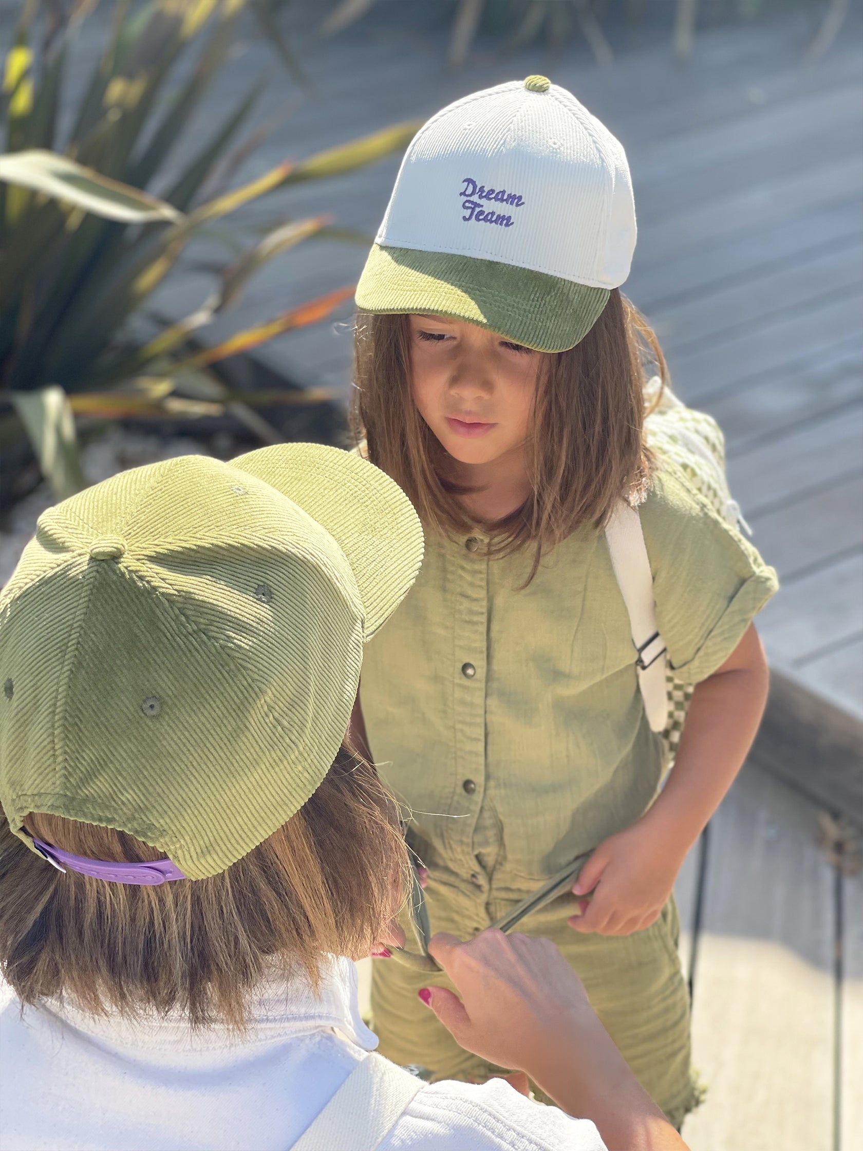 casquette matchy mère fille en velours pour l&#39;hiver milinane