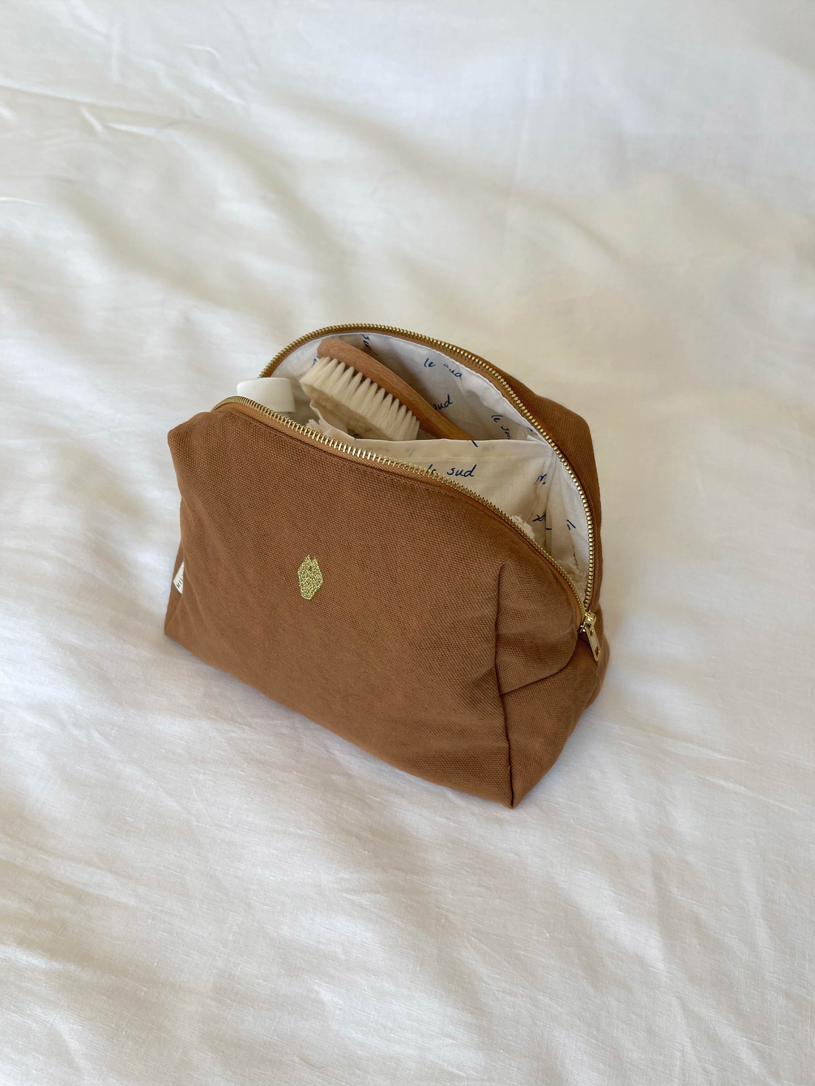 trousse de toilette bébé camel milinane