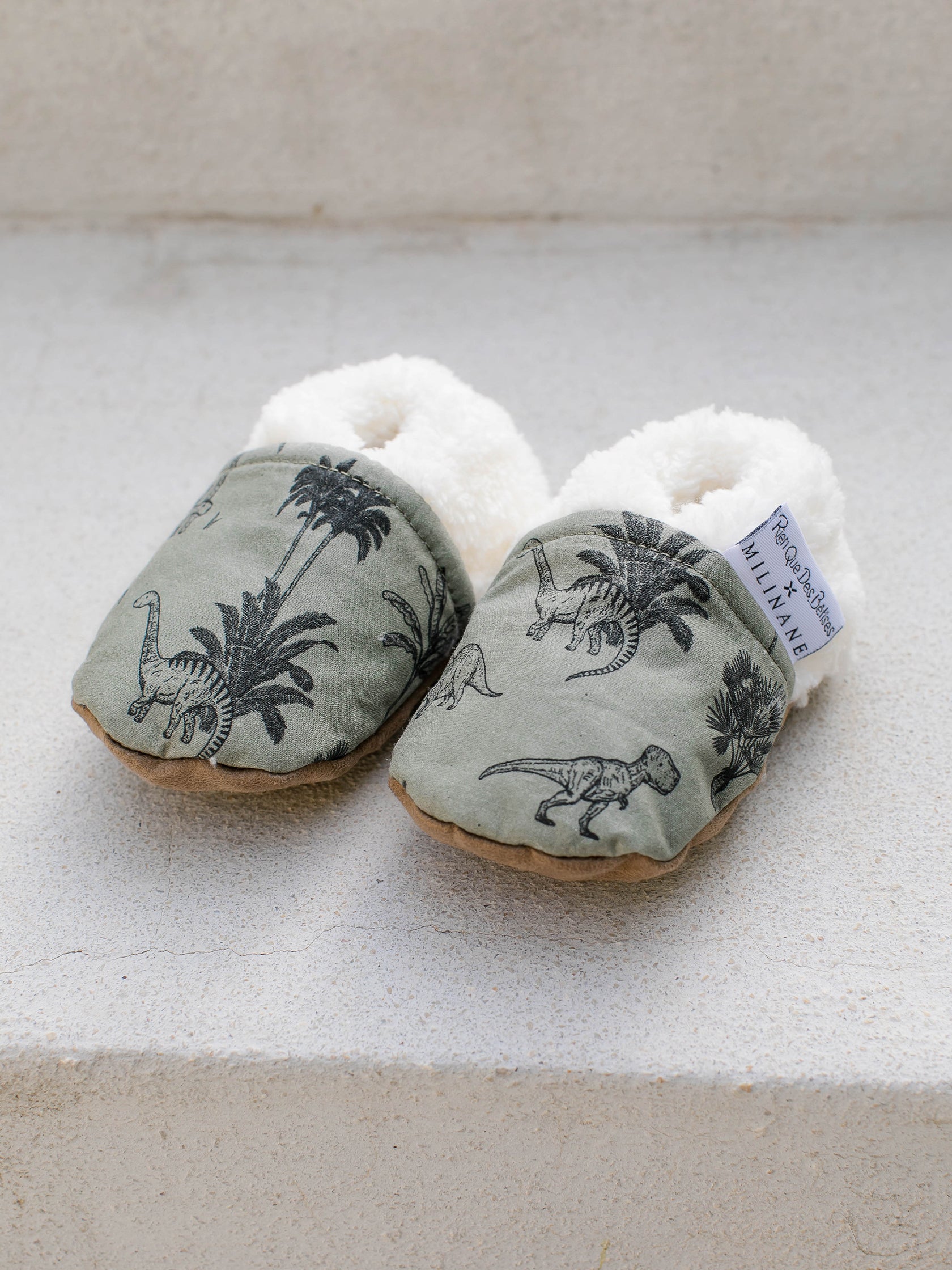 chaussons dinosaure pour bébé milinane