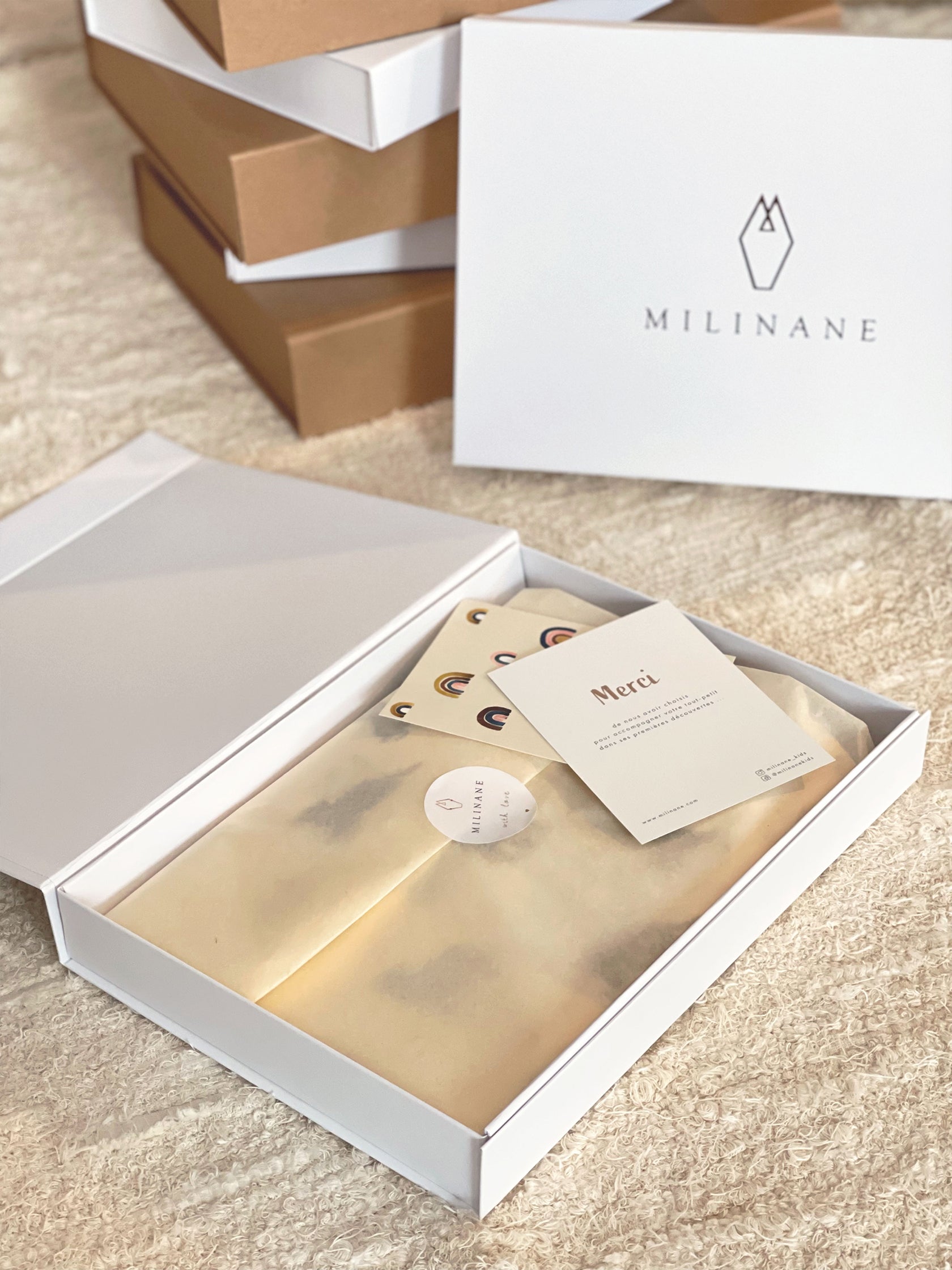 coffret de naissance pour le bain milinane