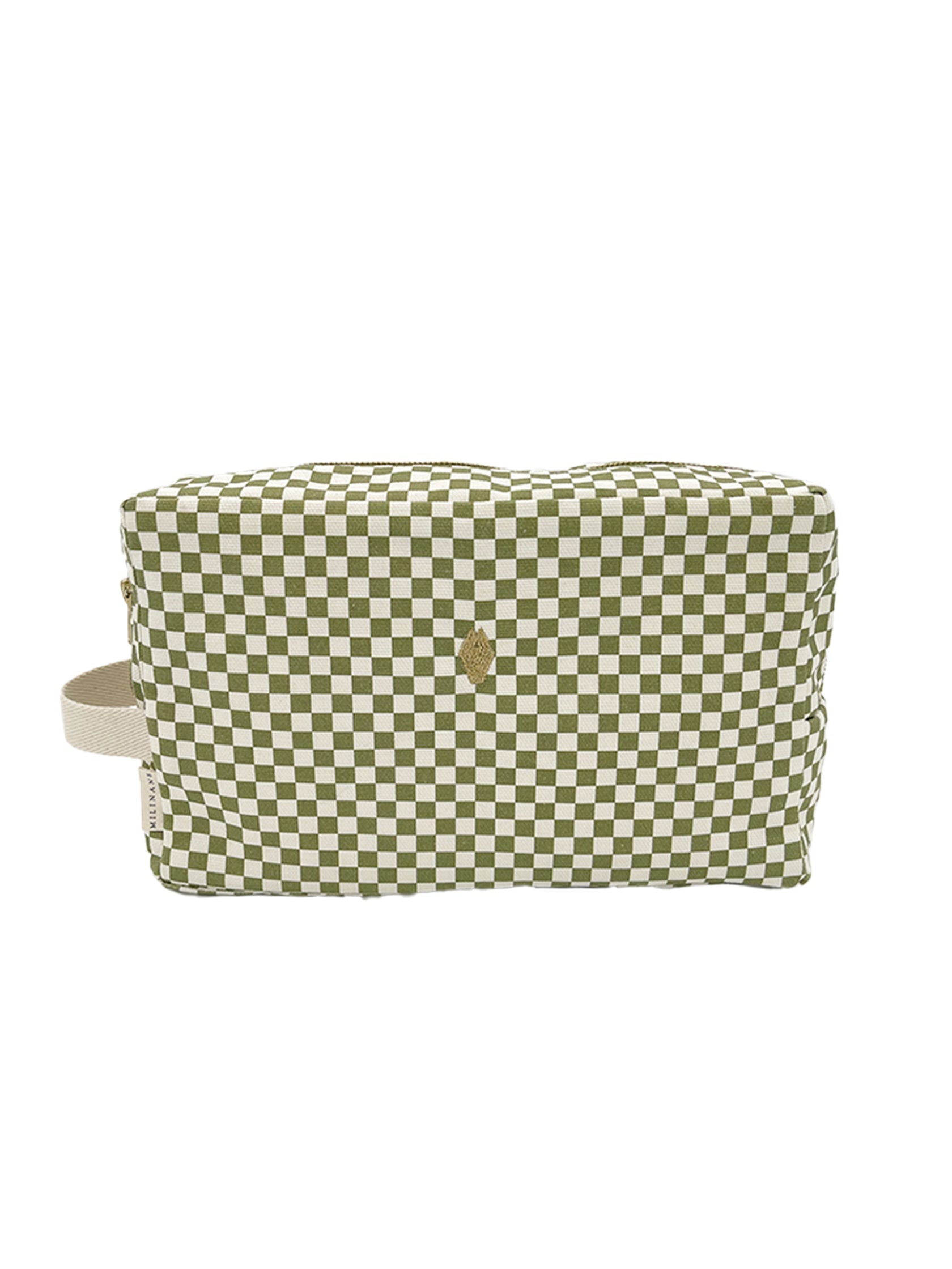 grande trousse de toilette damier milinane