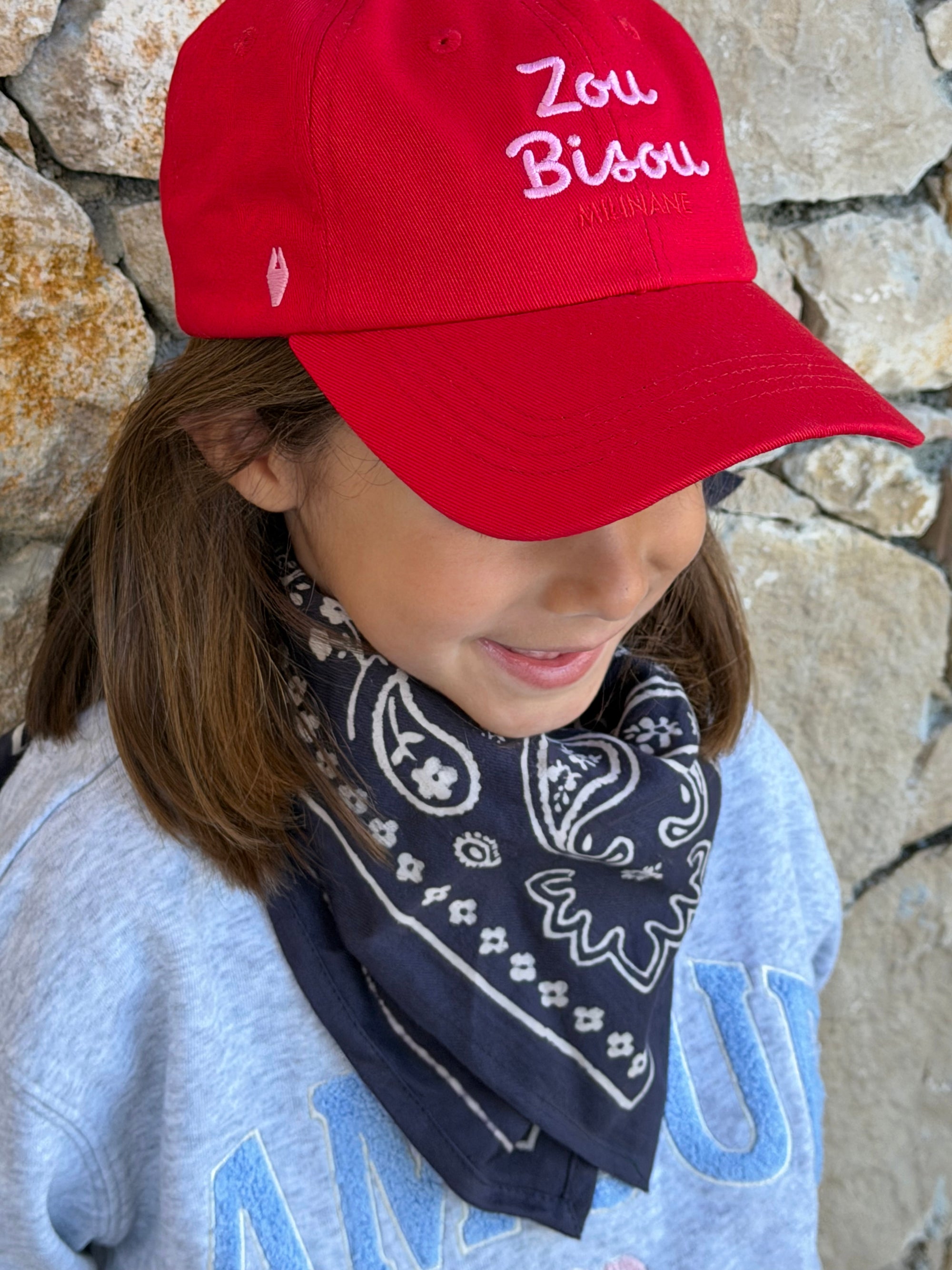 foulard-bleu-bandana-pour-enfant-et-adulte-milinane