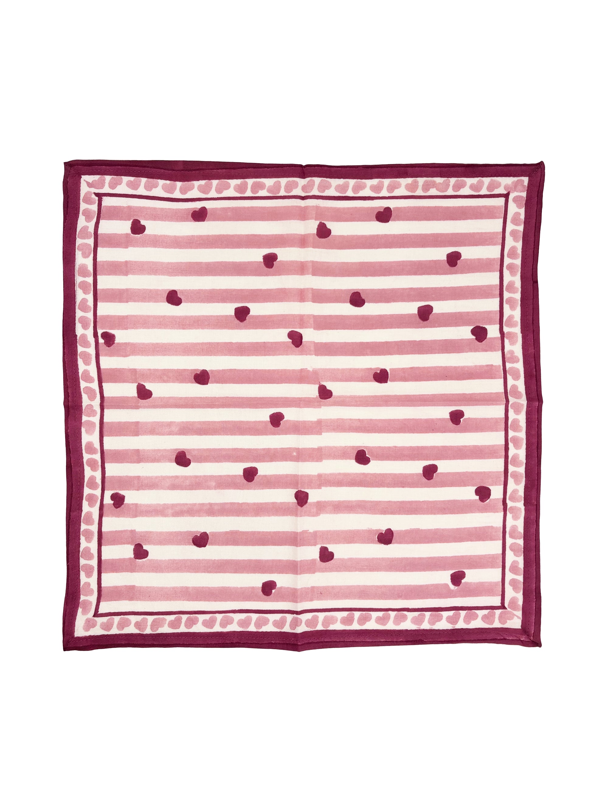 motif-foulard-pour-femme-et-enfant-a-rayure-rose-coeur-blockprint-milinane