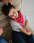 petit-foulard-bandana-rouge-en-coton-matchy-matchy-parent-enfant-milinane