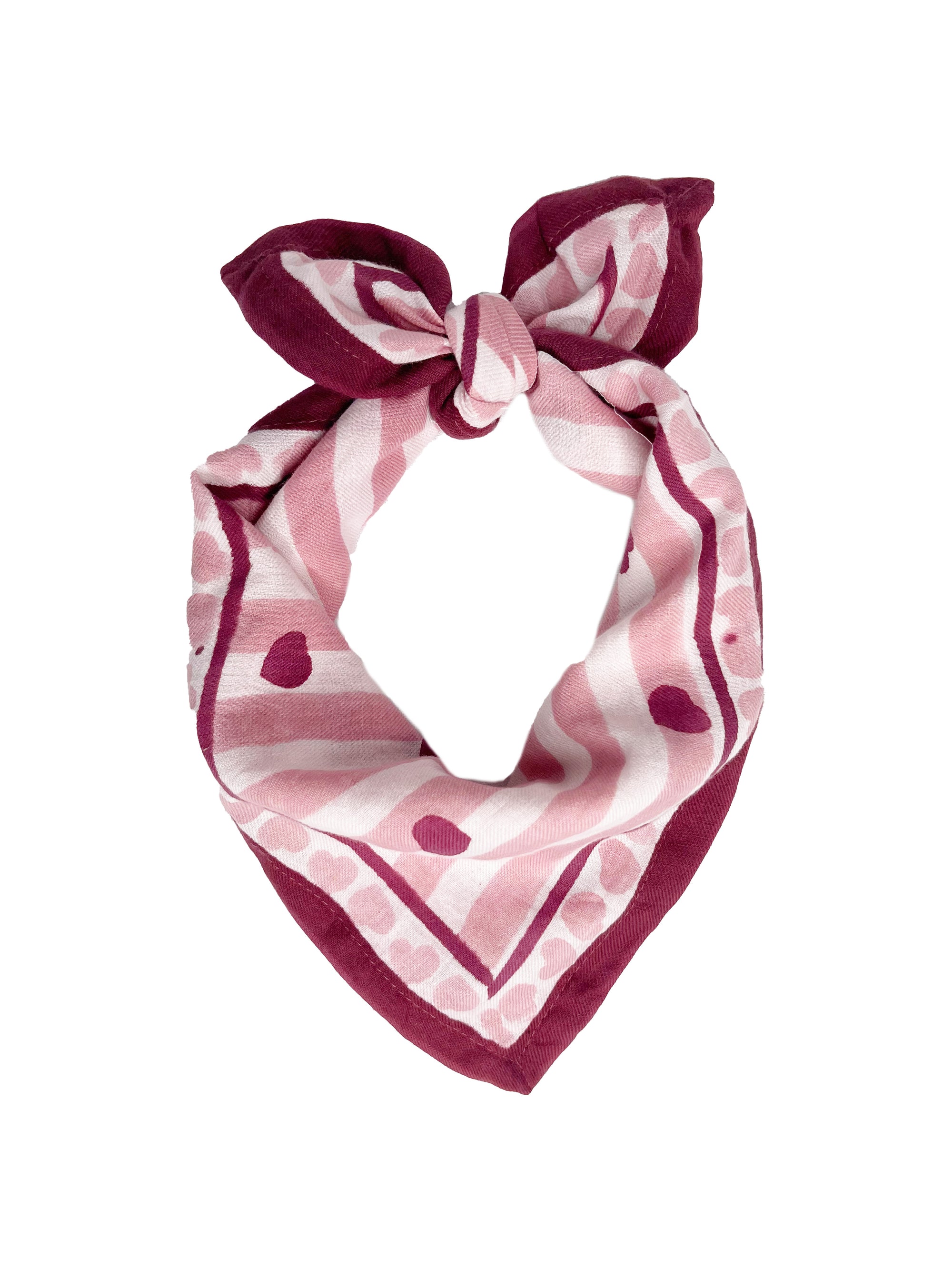 petit-foulard-candy-cane-rayures-rose-blanc-enfant-milinane