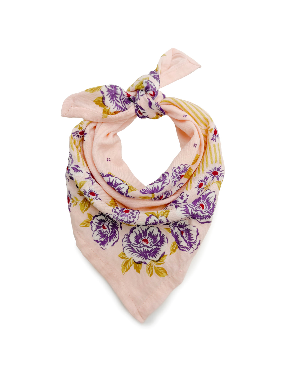 petit-foulard-polka-rose-fleuri-coton-55x55-femme-enfant-accessoire-cheveux-cou-milinane