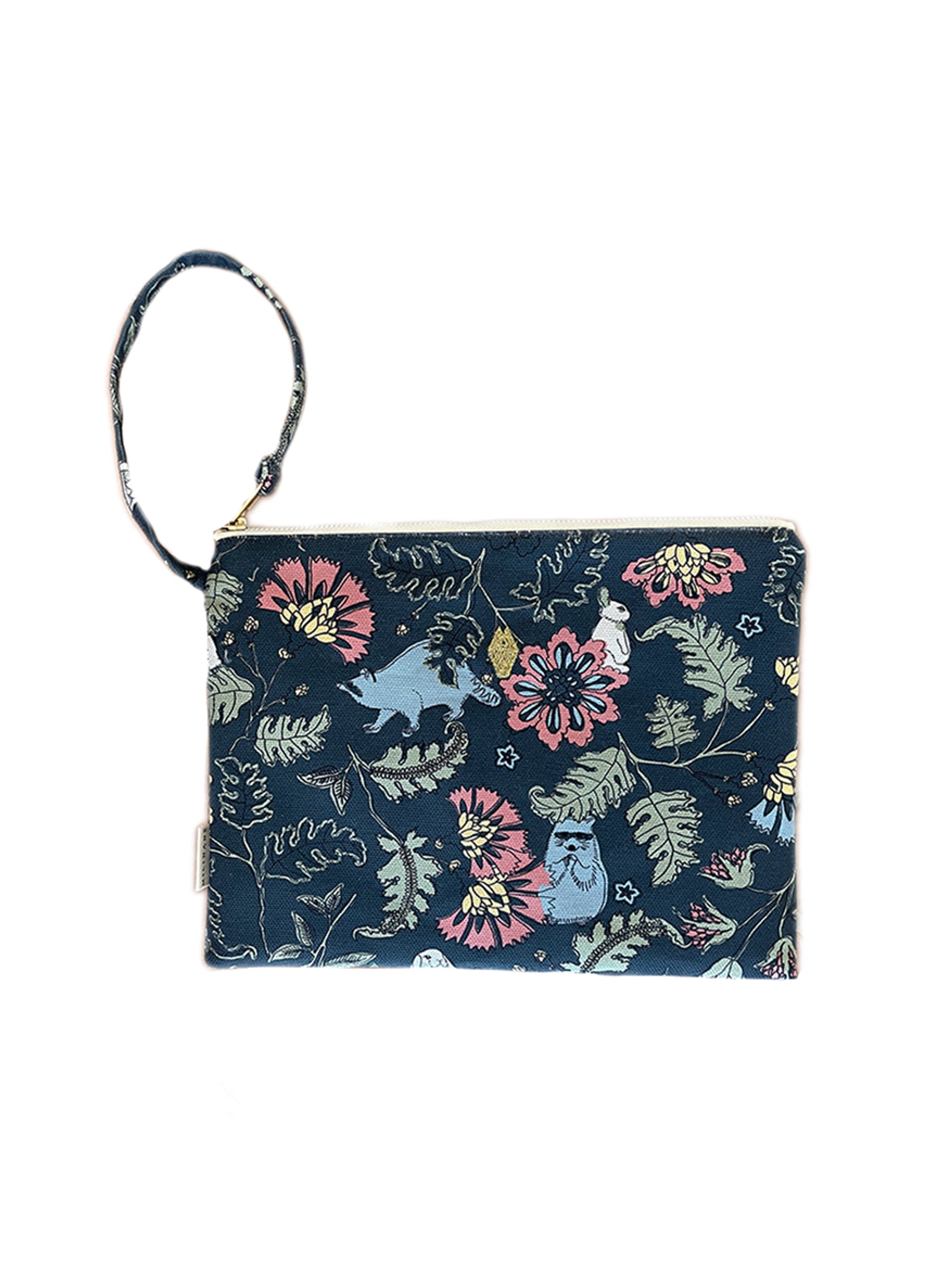 pochette  en tissu coton florale milinane