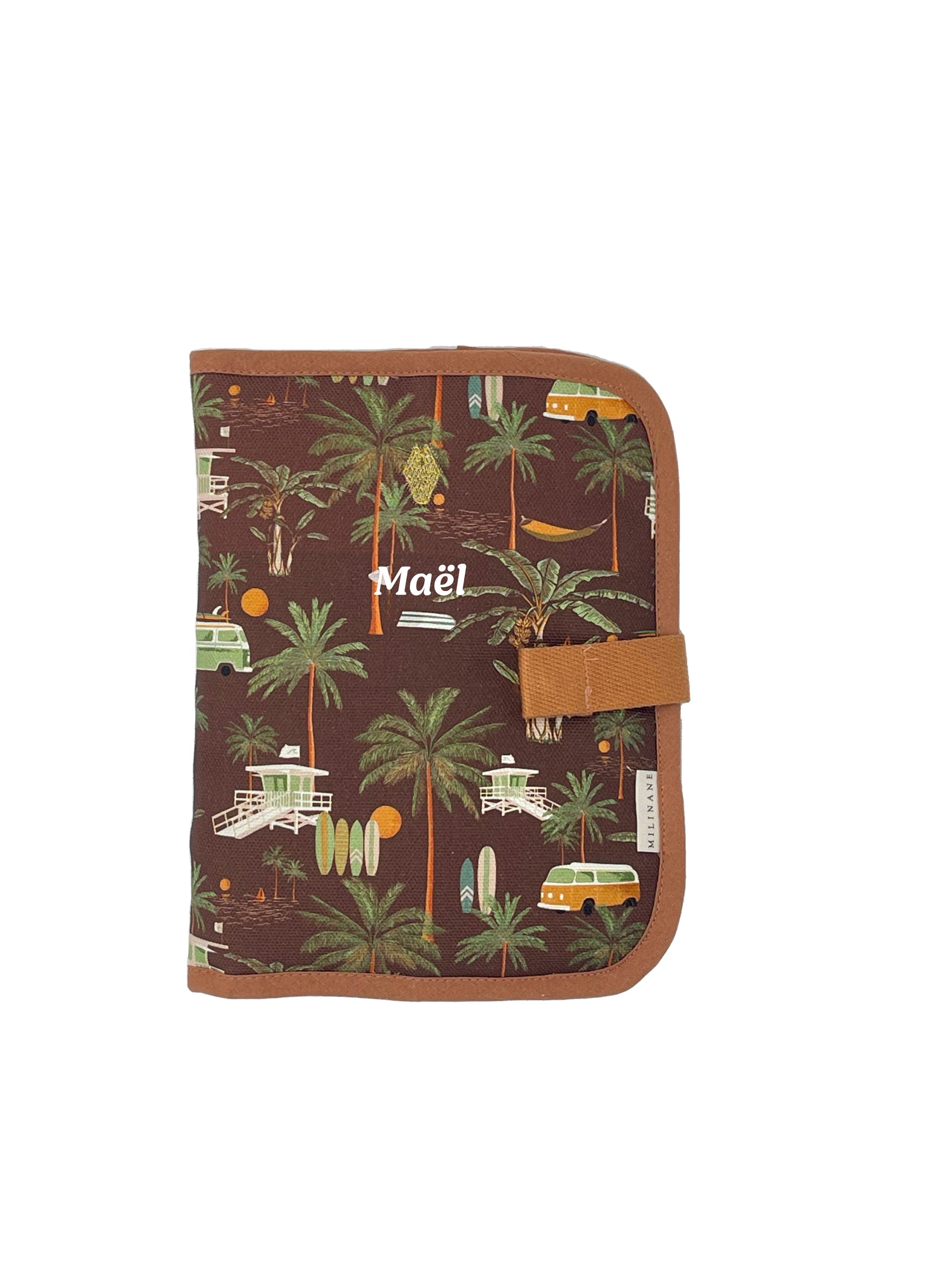 protege-carnet-de-sante-beach-house-personnalise-milinane