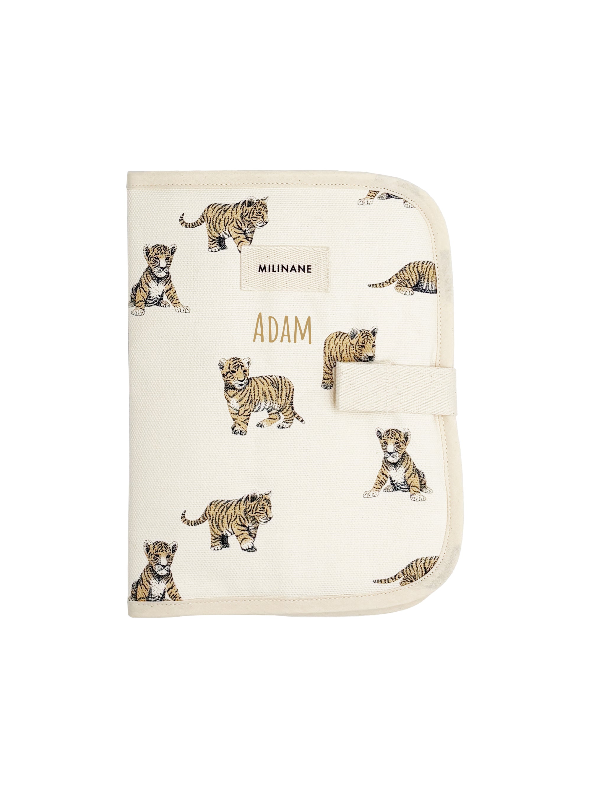 protege-carnet-de-sante-edgar-tigre-milk-baby-tiger-white-blanc-cadeau-naissance-bebe-maternite-personnalise-personnalisable-milinane