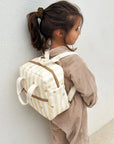 sac-a-dos-noe-enfant-bebe-popcorn-rayures-etoiles-beige-porté-milinane