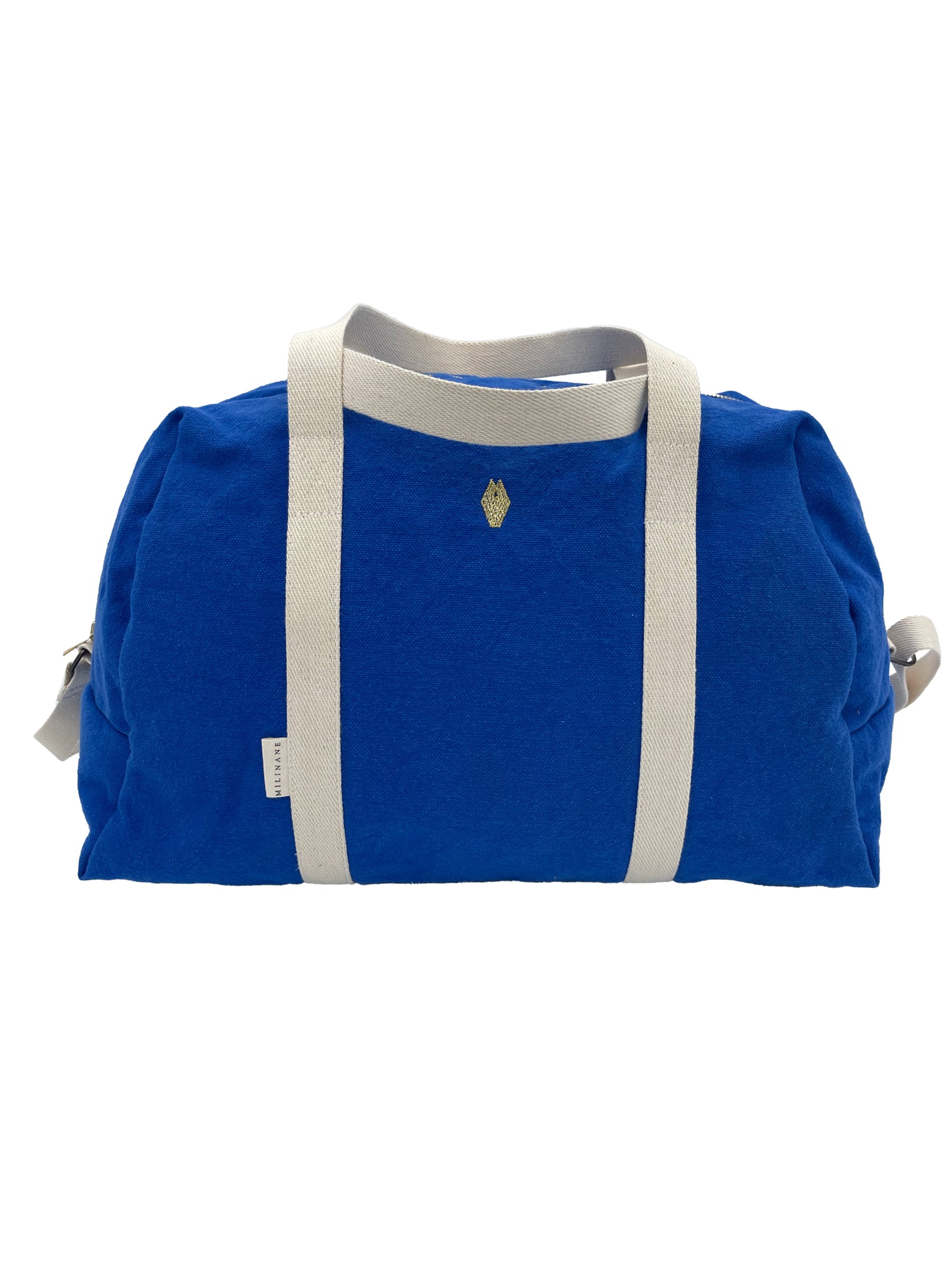 sac à langer bleu en coton milinane